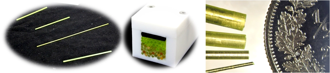 Examples of crystal fibers.